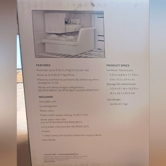 NEW Insignia Ice Maker Kit - Picture 2 of 2